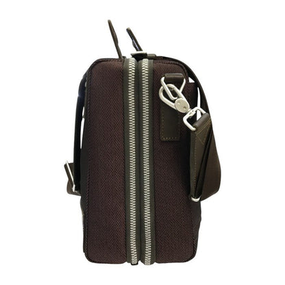 Paul Smith ポールスミス ブリーフケース メンズ ショルダーバッグ ビジネス ACE製 ヘリンボーン 大容量 レッド系 中古 T1