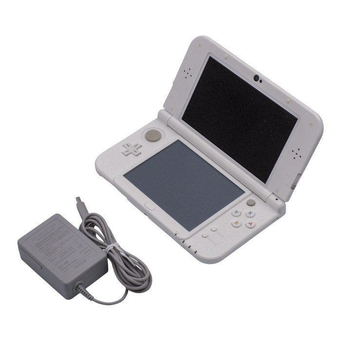 任天堂 New ニンテンドー 3DS LL パールホワイト RED-001 ACアダプタ付 中古 a1