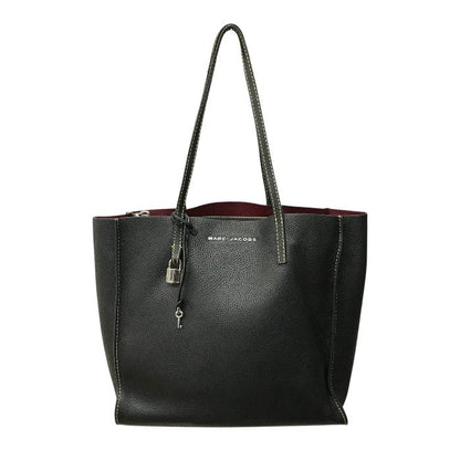 MARC JACOBS マークジェイコブス THE GRIND トートバッグ レディース レザー ショルダー シンプル 通勤 通学 ブラック M0012669 中古 T1