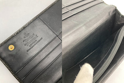 Vivienne Westwood ヴィヴィアンウエストウッド エナメル 2つ折り 長財布 中古 D4