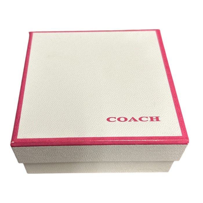 COACH コーチ ピアス ストーン スタッド シルバー/ブラック F54504 アクセサリー ブランド かわいい 中古 W1
