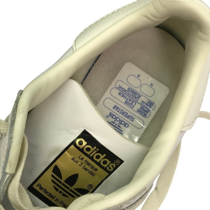 adidas × URBAN RESEARCH DOORS スーパースター スニーカー レディース ローカット SUPERSTAR シンプル ホワイト 24.0cm ID5113 中古 T1