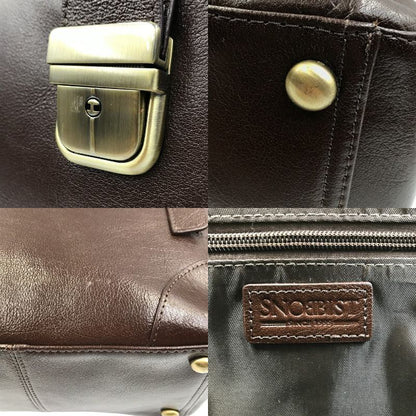 SNOBBIST スノビスト ドクターバッグ メンズ 3way リュック ショルダーバッグ ダークブラウン 中古 T1