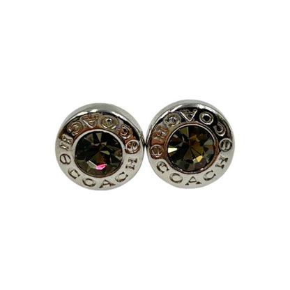 COACH コーチ ピアス ストーン スタッド シルバー/ブラック F54504 アクセサリー ブランド かわいい 中古 W1