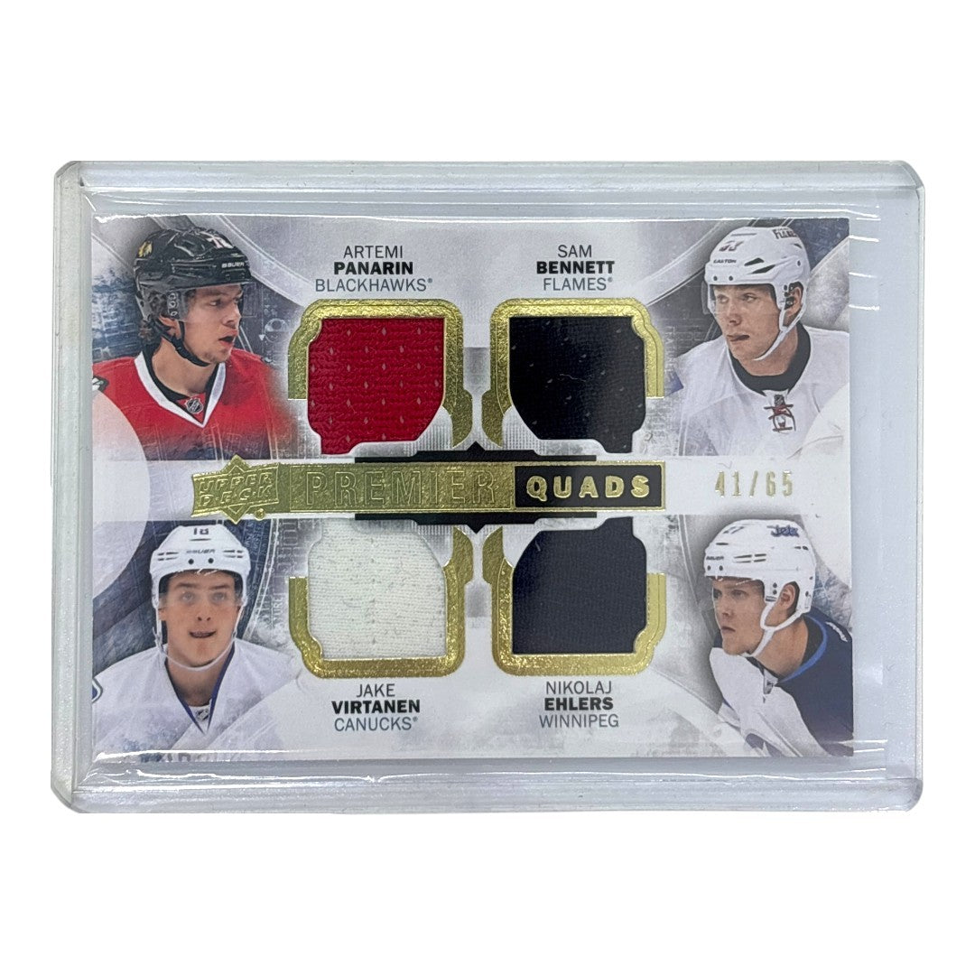 UPPER DECK NHLカード PREMIER ARTEMI PANARIN BLACKHAWKS SAM BENNETT FLAMES JAKE VIRTANEN CANUCKS NIKOLAJ EHLERS WINNIPEG JETS /65 #PQ4-PBVE 中古 IT1