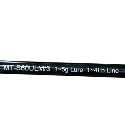 SMITH スミス マジカルトラウト MT-S60ULM/3 ウルトラライトフラッシュ 釣り竿 ロッド 釣り 釣り具 3ピース スピニングロッド 中古 W４