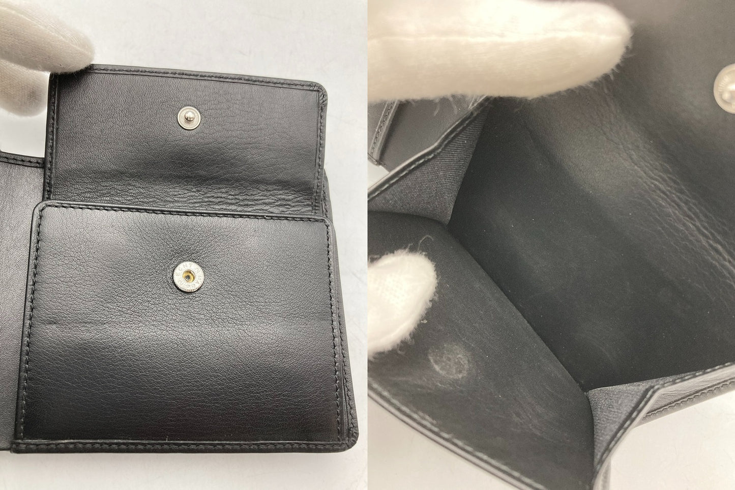 POLO RALPH LAUREN ポロ ラルフローレン 2つ折りコンパクト財布 レザー 中古 D4