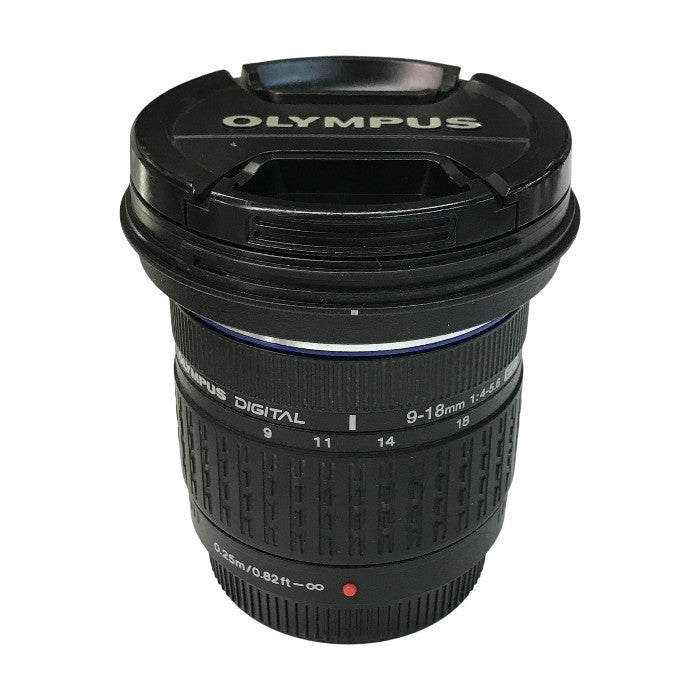 OLYMPUS ZUIKO DIGITAL ED 9-18mm F4.0-5.6 ズームレンズ 超広角 フォーサーズマウント 小型 軽量 中古 T1