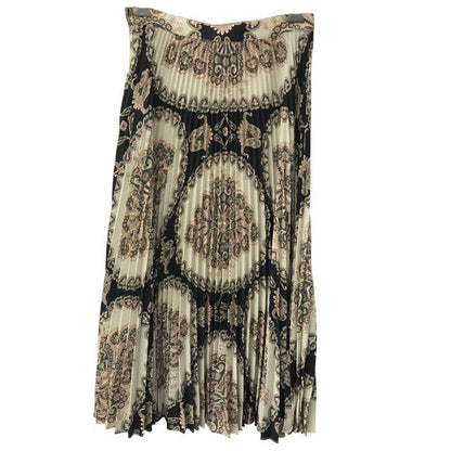 ETRO エトロ スカート レディース プリーツ ロング丈 マルチカラー 38サイズ 222-18199-5072 ペイズリー柄 総柄 ボトムス 中古 KW1
