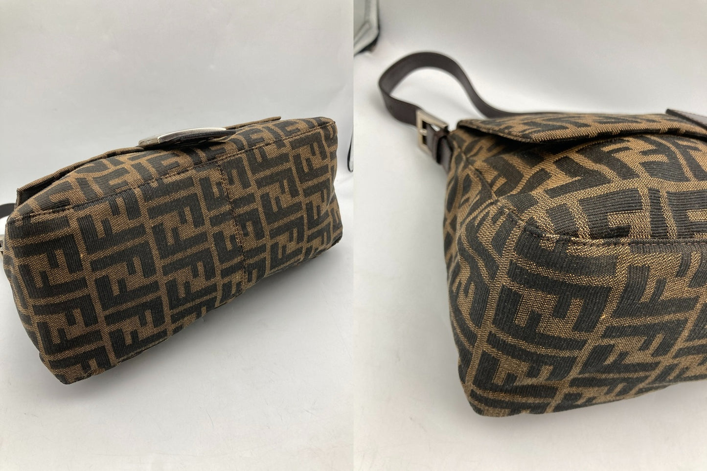FENDI フェンディ ズッカ柄 マンマバケット ワンショルダーバッグ 中古 D4