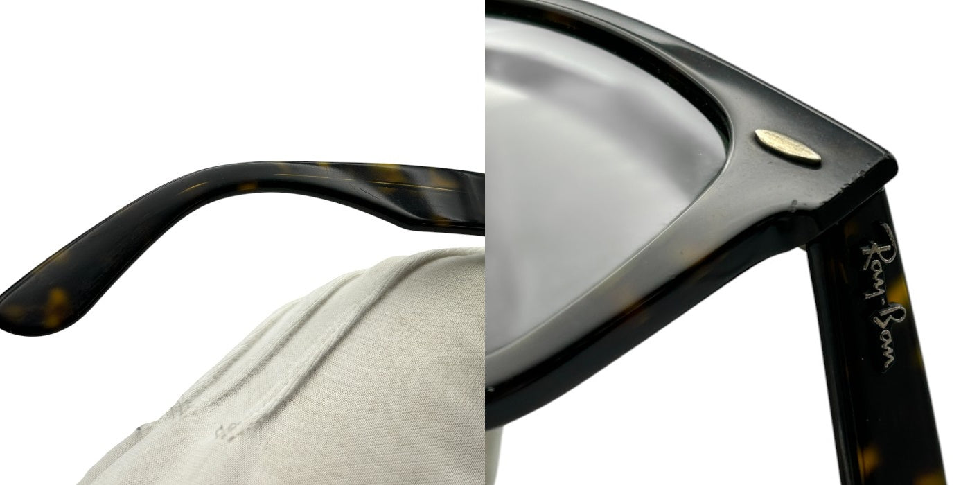 Ray・Ban レイバン サングラス べっ甲 RB2140-F メガネ 眼鏡 メンズ WAYFARER ウェイファーラー 中古 W４