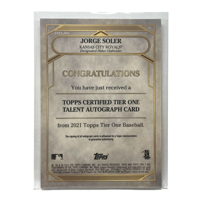 TOPPS MLBカード TIER ONE JORGE SOLER ROYALS 152/300 #T1TA-JSO 中古 IT2