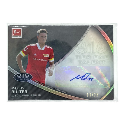 TOPPS サッカーカード TIER ONE MARIUS BULTER UNION BERLIN 16/25 #TT-MB 中古 IT1