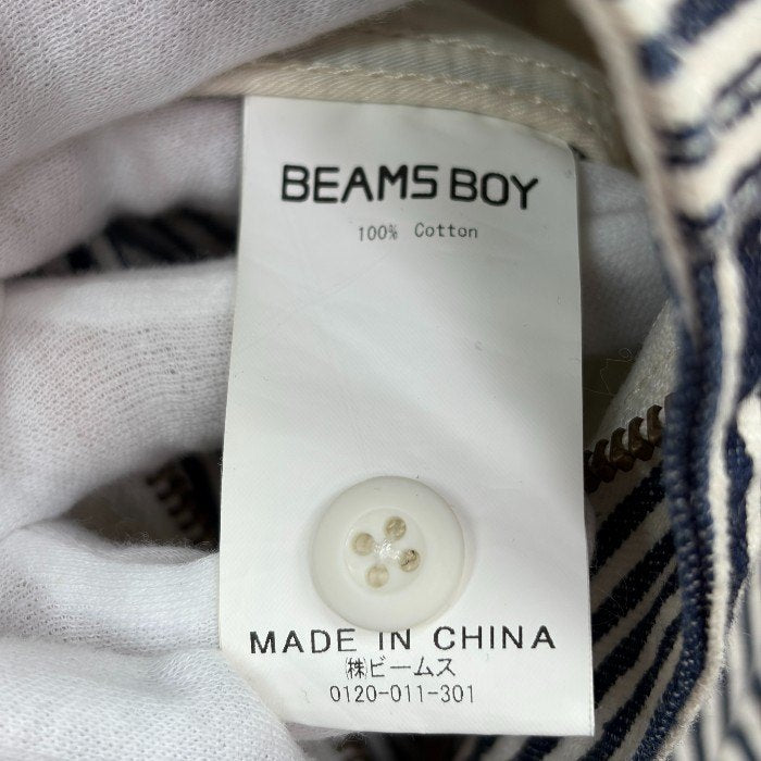 BEAMS BOY ビームスボーイ ストライプ オールインワン レディース つなぎ 春 夏 中古 W４