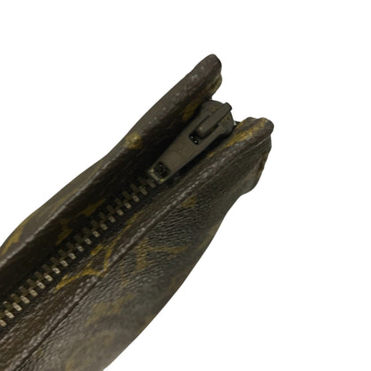 LOUIS VUITTON ルイヴィトン モノグラム ポッシュトワレ レディース コスメ 化粧ポーチ セカンドバッグ PVC ブラウン 中古 T1