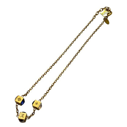 ルイヴィトン LOUIS VUITTON コリエ ギャンブル キューブ ネックレス ゴールド M65096 ブランド ジュエリー レディース かわいい おしゃれ 中古 W４