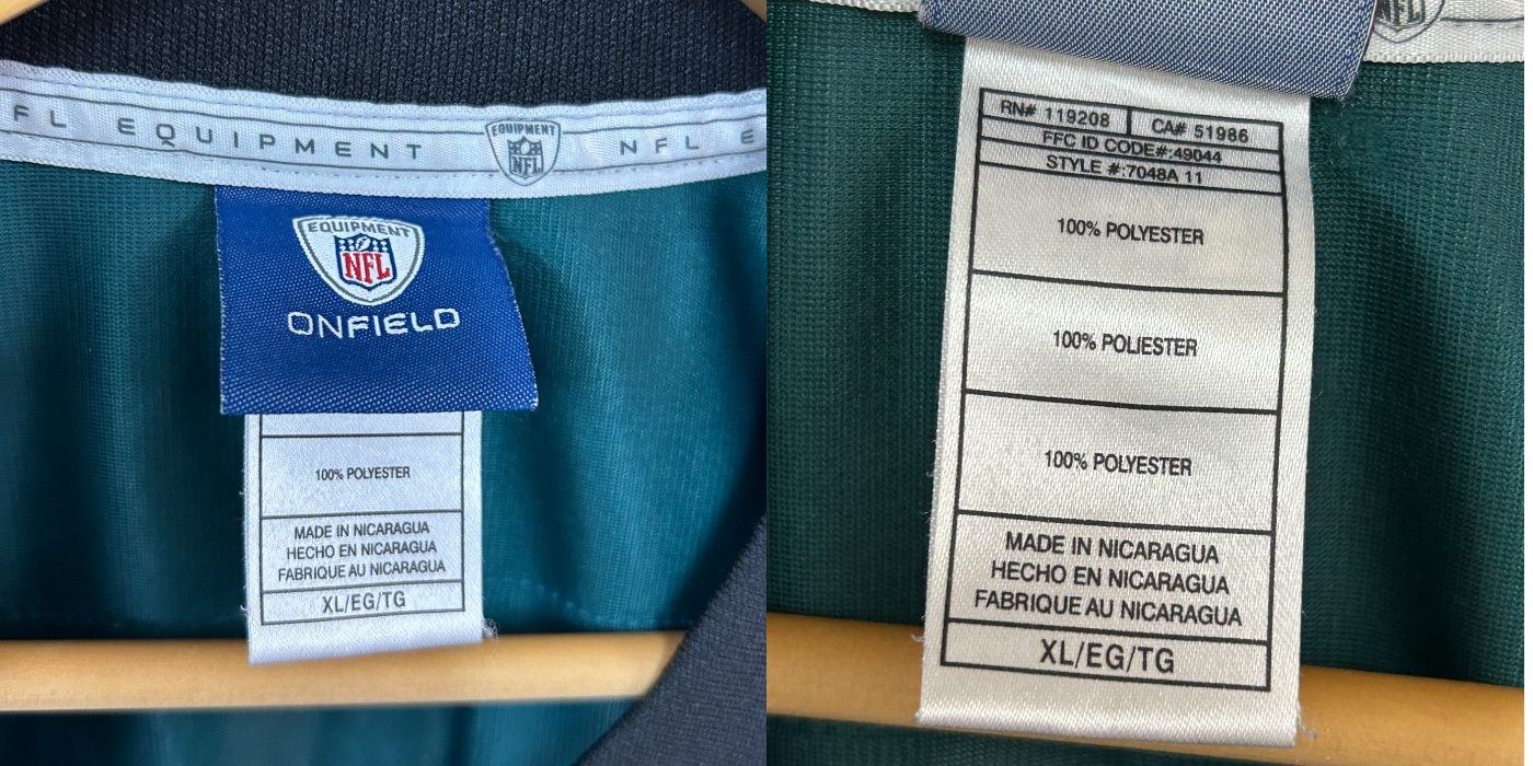 Reebok リーボック ONFIELD フットボールシャツ イーグルス XL EAGLES レショーン・マッコイ  McCOY 半袖 シャツ ユニフォーム 中古 W４