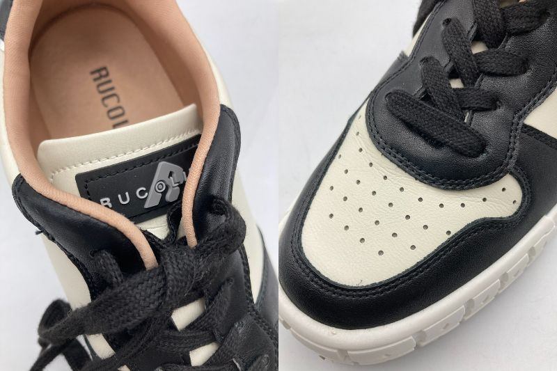 RUCO LINE ルコライン プラットフォーム スニーカー GB582 NERO-BIANCO サイズ38 中古 D4