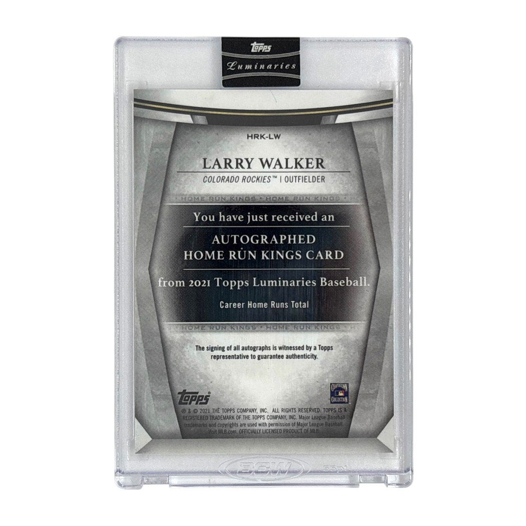 未開封品 TOPPS MLBカード LUMINARIES LARRY WALKER COLORADO ROCKIES 01/10 #HRK-LW 中古 IT1