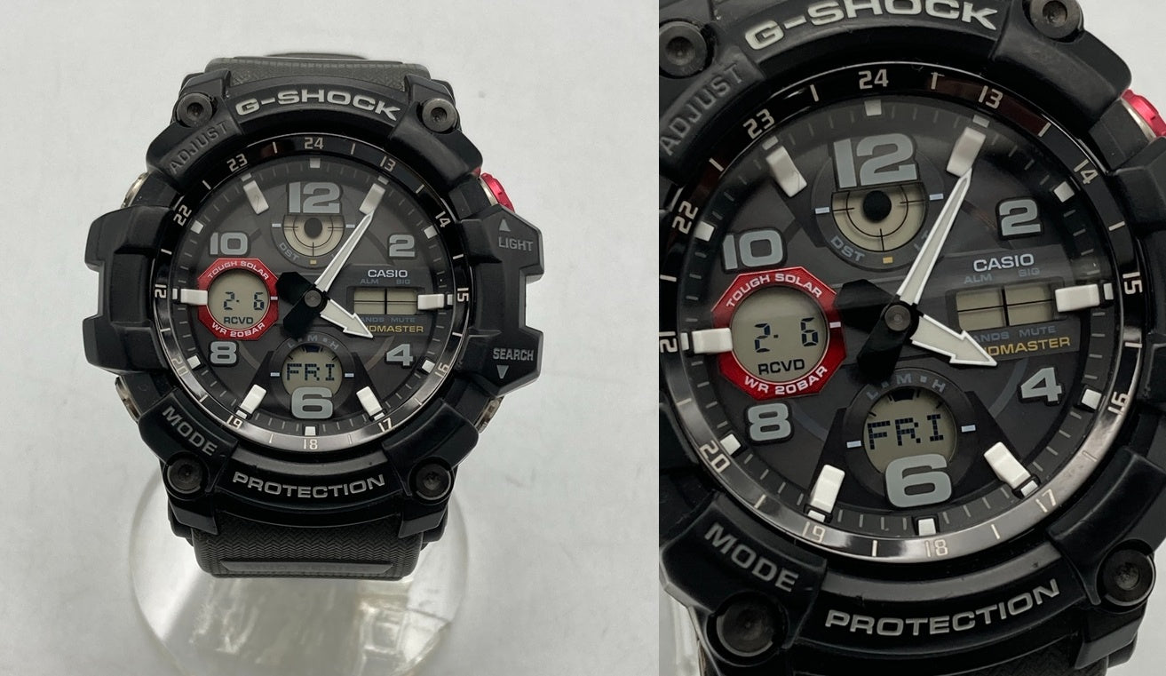 CASIO カシオ Gショック マスターオブG マッドマスター タフソーラー 腕時計 GWG-100-1A8JF メンズ 中古 D4