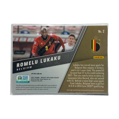 PANINI サッカーカード MOSAIC UEFA EURO PRIZM ROMELU LUKAKU BELGIUM #2 中古 IT2