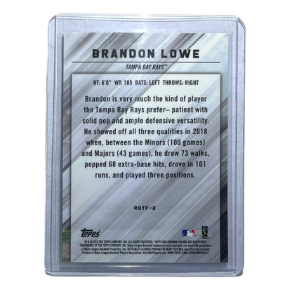 TOPPS MLBカード BOWMAN CHROME BRANDON LOWE TAMPA BAY RAYS /5 #ROYF-2 中古 IT2