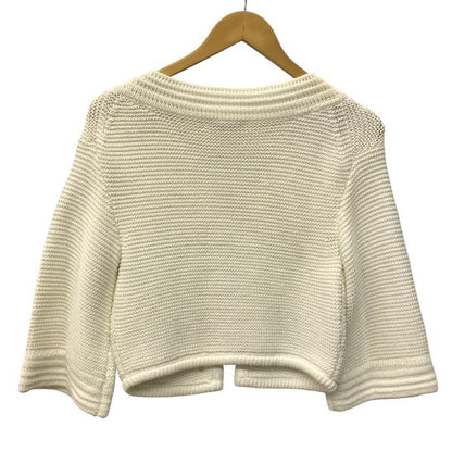 EPOCA エポカ 綿混ニット ジャケット KUB32-855-01 40 アウター レディース ホワイト 秋 冬 春 中古 W1