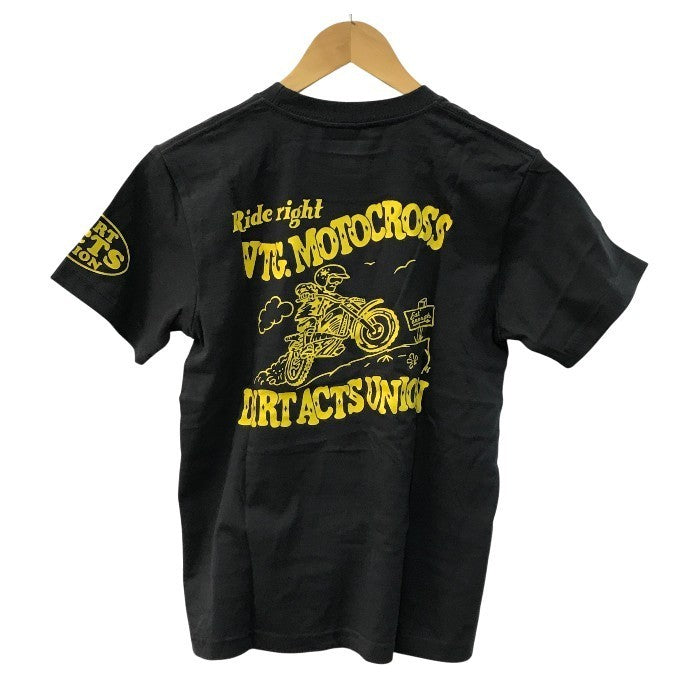 TOYS McCOY トイズマッコイ Tシャツ メンズ コットン 半袖 DIRT ACTS UNION バックプリント グレー Sサイズ 中古 T1