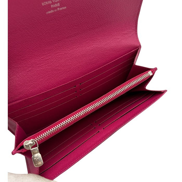 LOUIS VUITTON ルイヴィトン エピ ポルトフォイユ サラ 長財布 M64322 ノワール ピンク ブラック ブランド レディース 中古 W４
