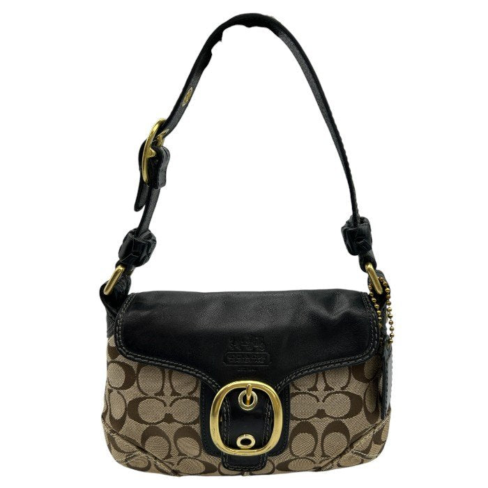 COACH コーチ ワンショルダー バッグ 11441 鞄 トート レザー キャンバス ミニソーホー 中古 W４