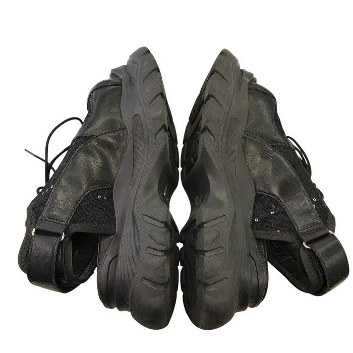 HARE サンダル レディース 夏 レザー ラメ メッシュ ブラック Lサイズ 中古 M1