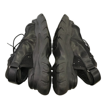 HARE サンダル レディース 夏 レザー ラメ メッシュ ブラック Lサイズ 中古 M1