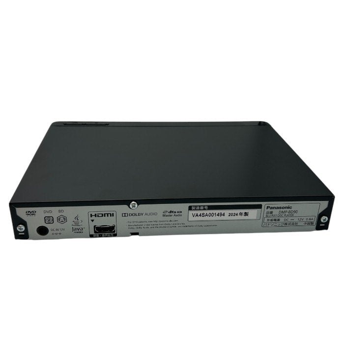 Panasonic パナソニック BLU-RAY DISC PLAYER ブルーレイディスク プレーヤー DMP-BD90-K Blu-ray DVD HDMI接続 コンパクト ハイレゾオーディオ対応 中古 W４