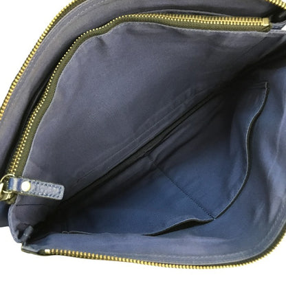 BURBERRY BLACK LABEL バーバリーブラックレーベル クラッチバッグ メンズ レザー セカンドバッグ ブラック/ブルー D1174-812-09 中古 T1