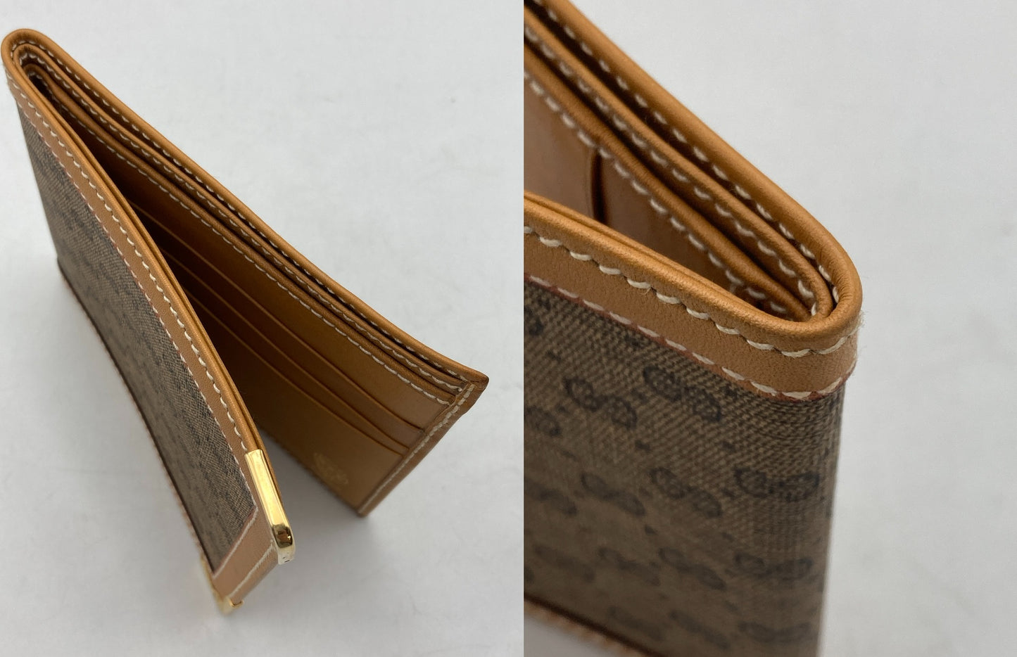 GUCCI オールドグッチ マイクロGG 2つ折り財布 札入れ 中古 D4