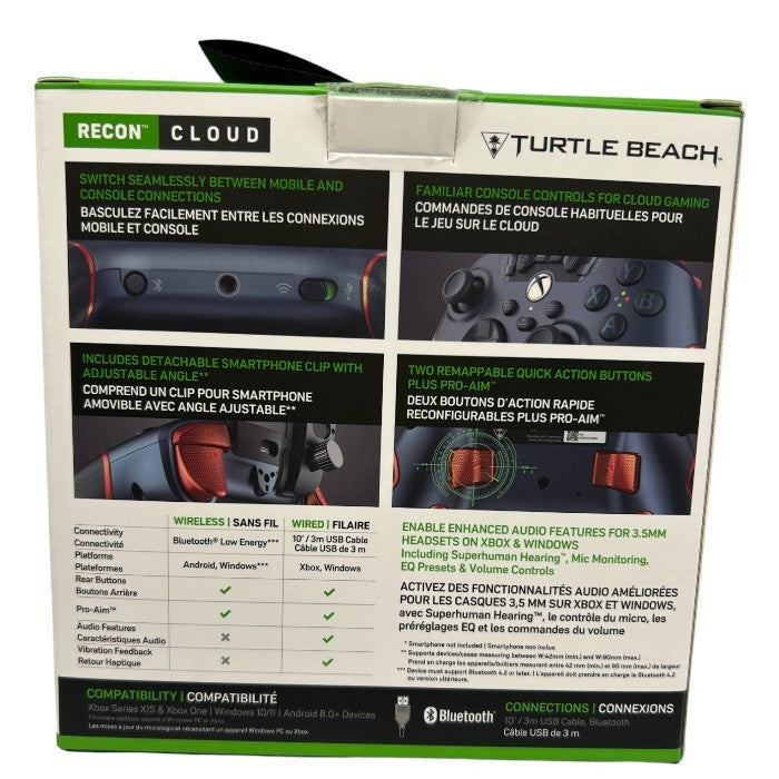 Xbox Turtle Beach コントローラー Recon Cloud ストームクラウド ベイパー コントローラー セット ゲーム ワイヤレス Microsoft タートルビーチ Xbox公認 中古 W４