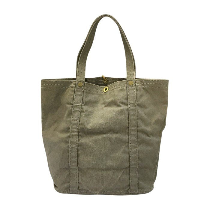 一澤帆布 トートバッグ ユニセックス 旧ロゴ キャンバス 大容量 グレー 中古 T1