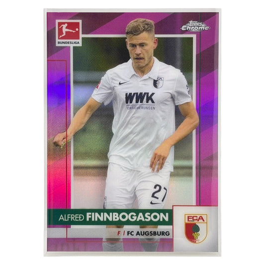 TOPPS サッカーカード CHROME ALFRED FINNBOGASON AUGSBURG /75 #2 中古 IT1