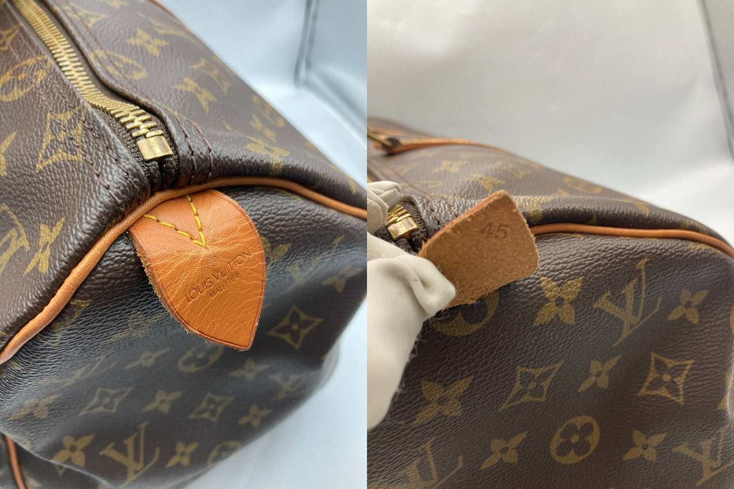 LOUIS VUITTON ルイヴィトン マルティエ刻印 モノグラム キーポル 45 ボストンバッグ M41428 中古 D4