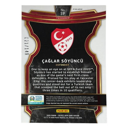 PANINI サッカーカード SELECT UEFA EURO PRIZM CAGLAR SOYUNCU TURKEY /149 #59 中古 IT2