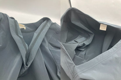 ISSEY MIYAKE イッセイミヤケ ナイロン Vネック ワンピース 長袖 IM14FH004 サイズ3 中古 D4