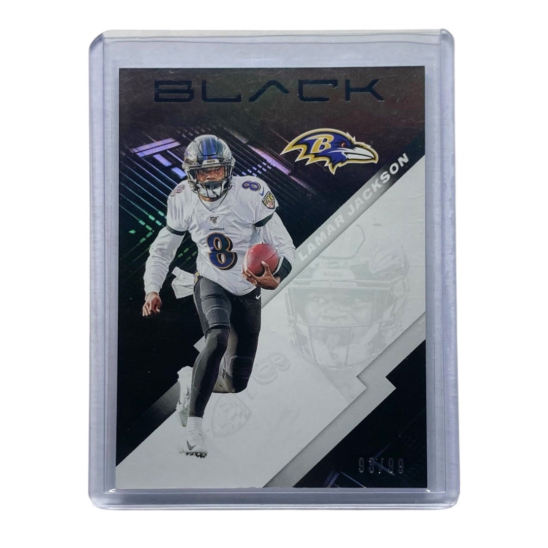 PANINI NFLカード BLACK LAMAR JACKSON RAVENS 93/99 #7 中古 IT2