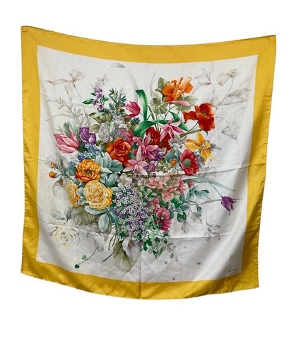 GUCCI グッチ スカーフ シルク100％ フローラ 花柄 中古 D4