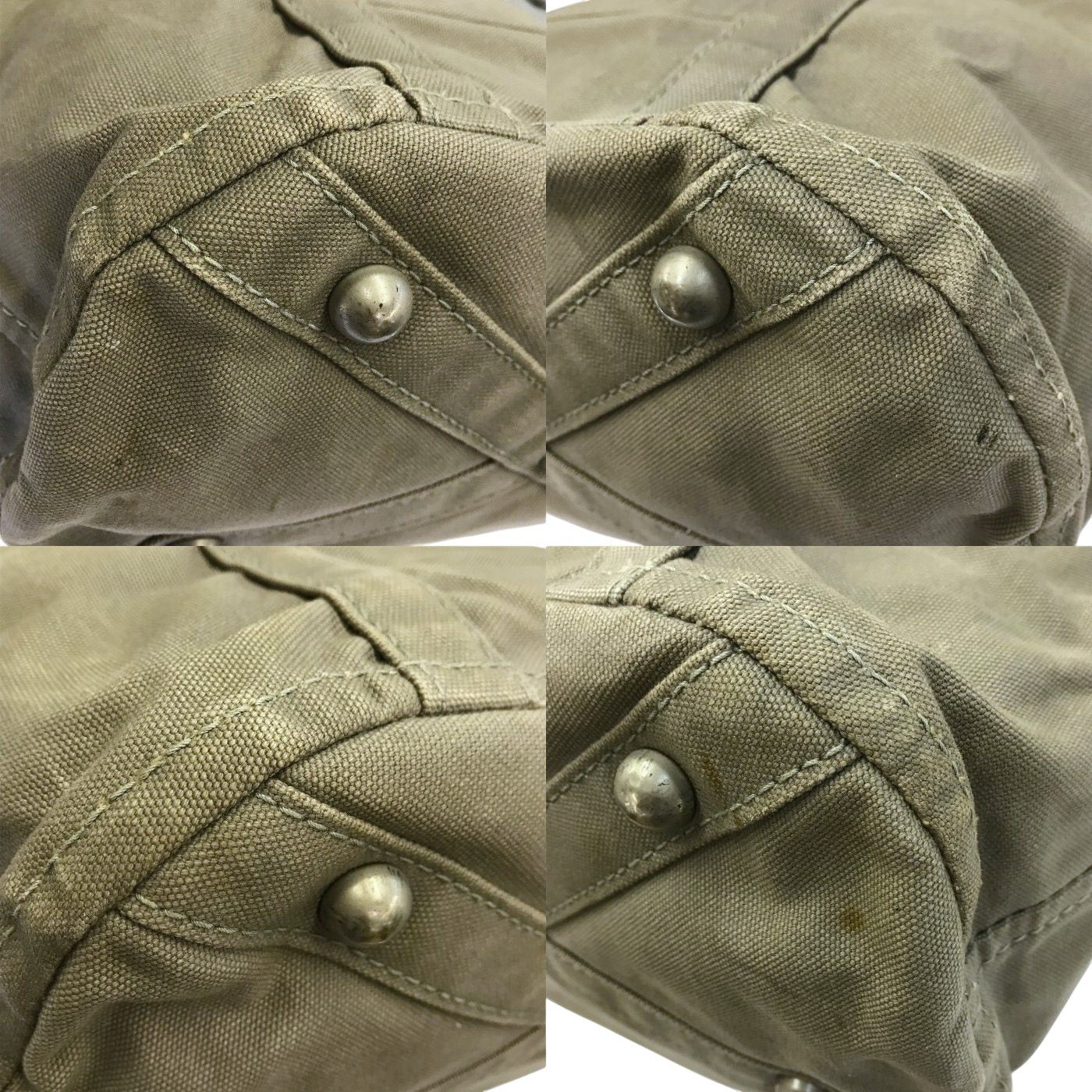 一澤帆布 トートバッグ ユニセックス 旧ロゴ キャンバス 大容量 グレー 中古 T1