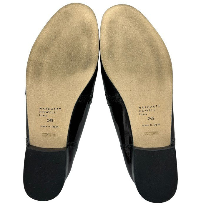 MARGARET HOWELL idea マーガレットハウエル アイデア タッセル ローファー 24 1/2 靴 シューズ レディース エナメル レザー 中古 W４
