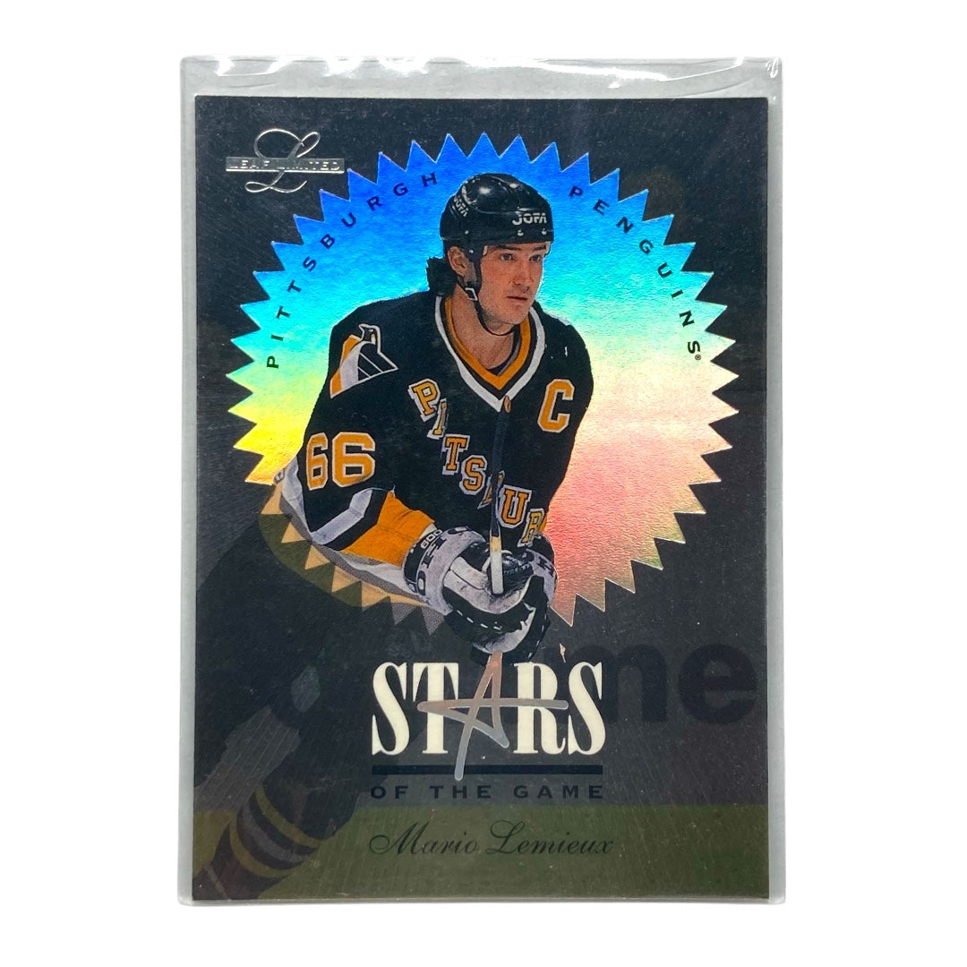 DONRUSS NHLカード LEAF LIMITED MARIO LEMIEUX PENGUINS 3373/5000 #1 中古 IT2