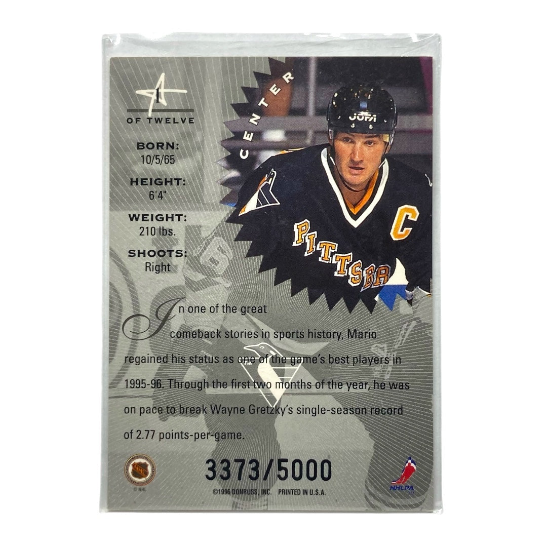 DONRUSS NHLカード LEAF LIMITED MARIO LEMIEUX PENGUINS 3373/5000 #1 中古 IT2