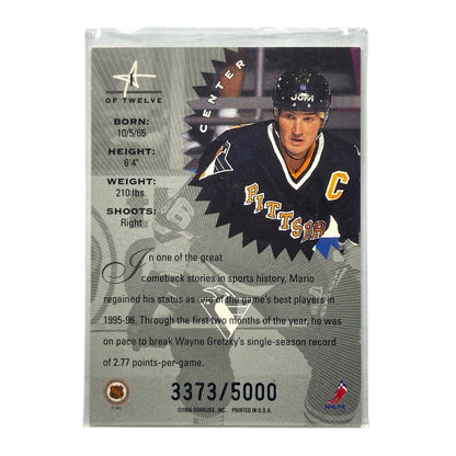 DONRUSS NHLカード LEAF LIMITED MARIO LEMIEUX PENGUINS 3373/5000 #1 中古 IT2