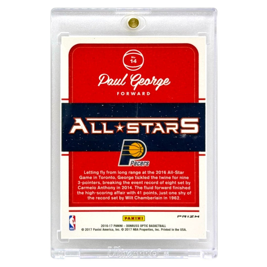 PANINI NBAカード DONRUSS OPTIC PRIZM PAUL GEORGE INDIANA PACERS #14 中古 IT1