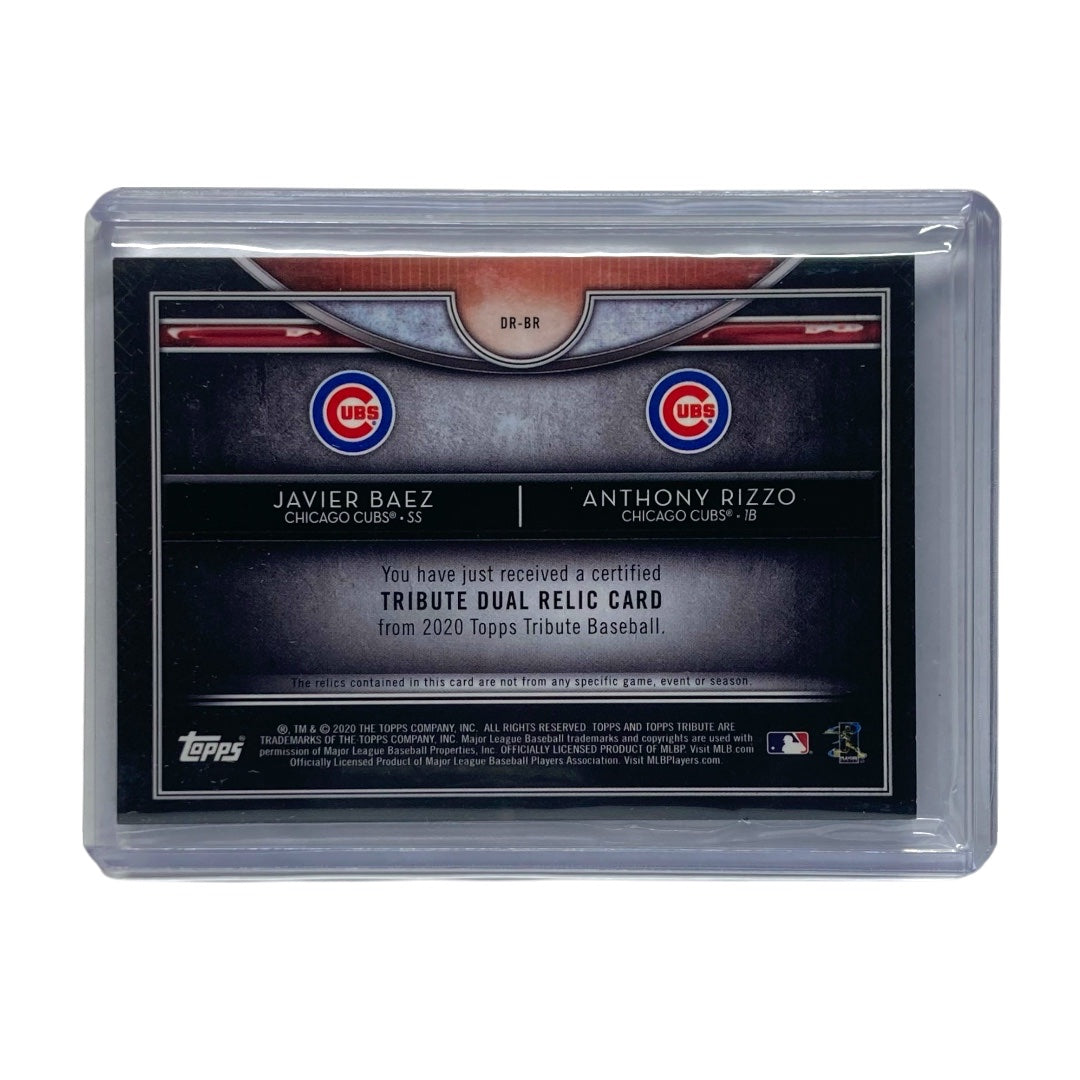 TOPPS MLBカード TRIBUTE JAVIER BAEZ ANTHONY RIZZO CUBS 17/99 #DR-BR 中古 IT2